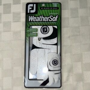 FootJoy Women's WeatherSof Glove - White and Black